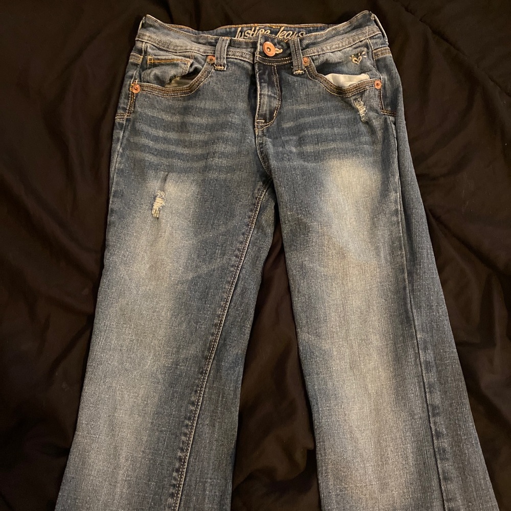 Girls justice jeans size 14r